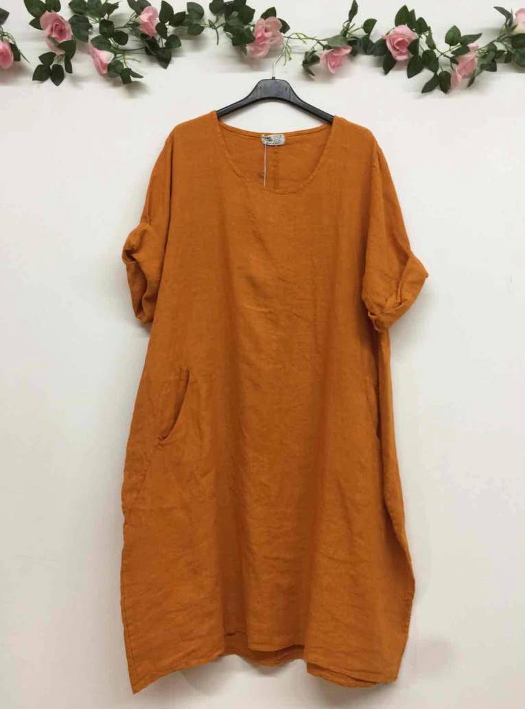 LINEN & COTTON HOUSE – Großhandel Kleid – Damen – Leinenkleid 167 Frühling Sommer Kollektion0