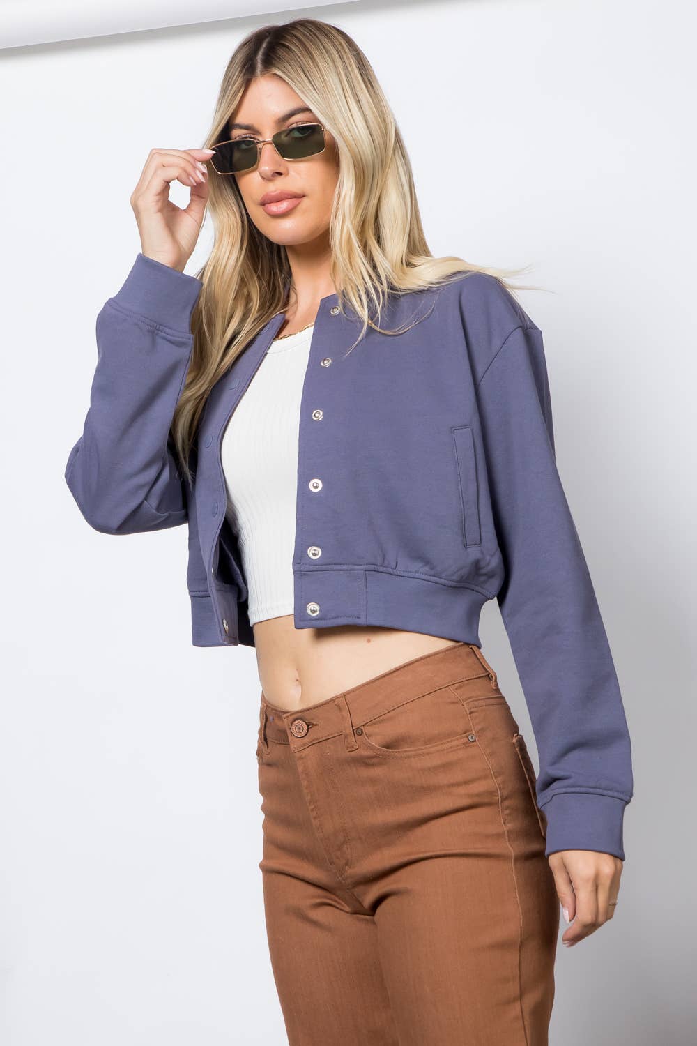 26 International - Wholesale Bomber Jacket - Women's - Fleece Bomber Jacket16