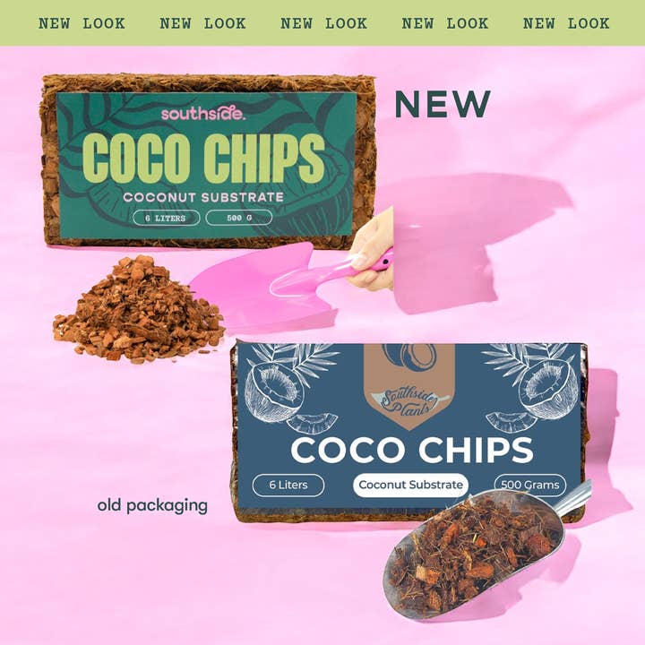 Southside. - Wholesale Planting/Potting Soil - Coco Chip - Chunky Coconut Husk for Houseplant Soil Aeration