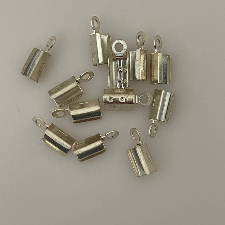 Purity Beads - Wholesale Craft Supplies - Crimp Ends for Chains | 925 Sterling Silver Crimps | Crimp End Caps | Sterling Silver Chain Ends | Chain Closers | 6 Sizes: 0.45mmTo 2.5mm | CC4-9SS1