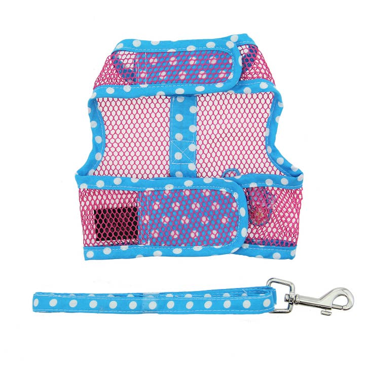 Doggie Design - Wholesale Pet Harness - Dog - Cool Mesh Dog Harness - Pink & Blue Flip Flop