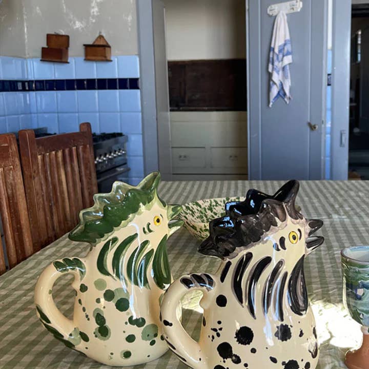 IVO ANGEL - Wholesale Jug - The ‘Tuscan Green’ Rooster Jug4