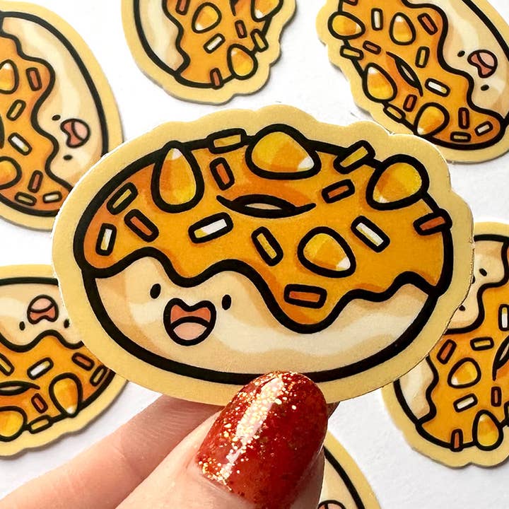Halloween Donut Mini Sticker for wholesale by Shop Emily M