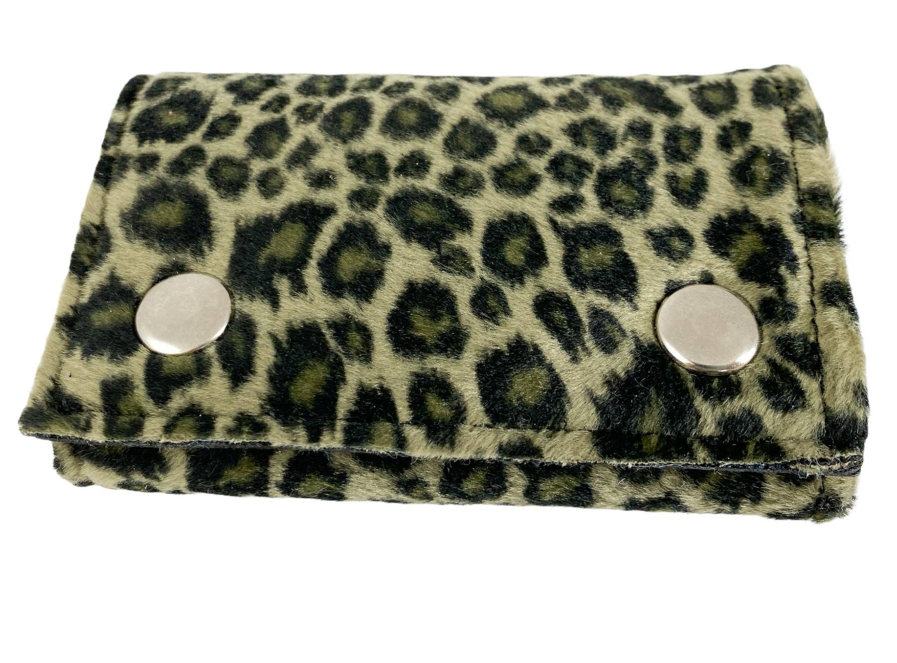Funk Plus - Wholesale Wallet - Women's - WF-LEO   FUZZY LEOPARD WALLET GEUINE LEATHER INSIDE18