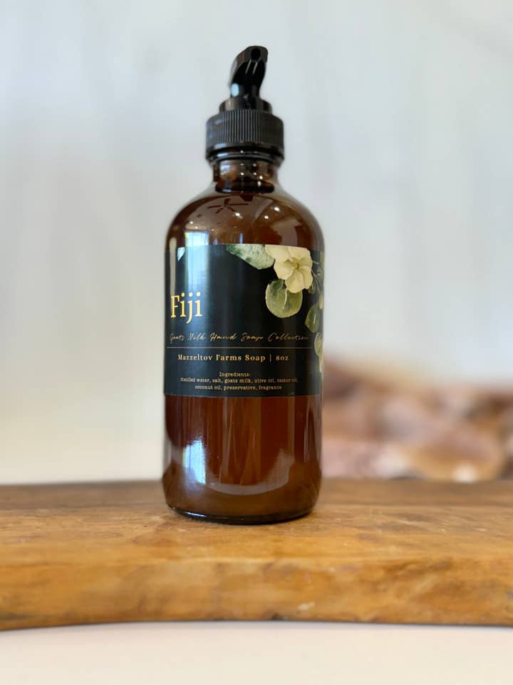 Fiji - 8oz Liquid Hand Soap for wholesale by Mazzeltov Farms Soap Co.