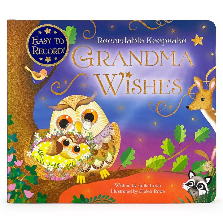 Recordable Gift Keepsake Book: Grandma Wishes for wholesale by Cottage Door Press