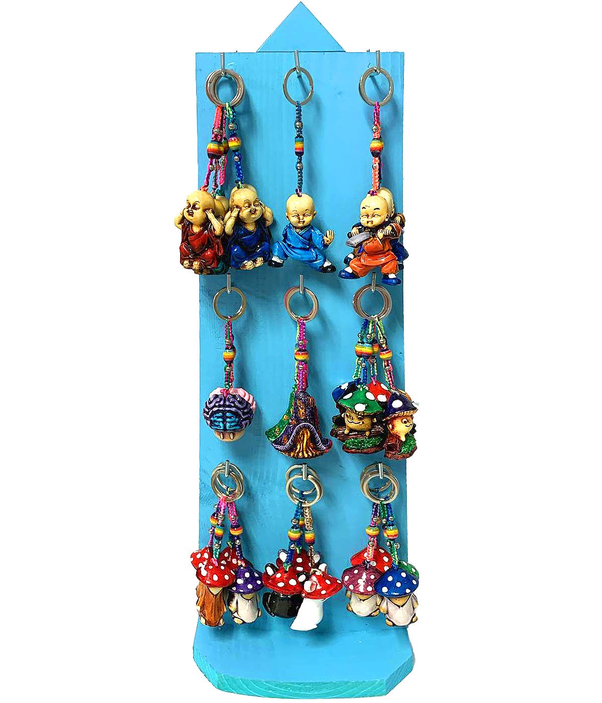 Pichincha - Wholesale Keychain - Women's - Shroom Cap Cat Psychedelic Durepox Resin Figurine Keychain5