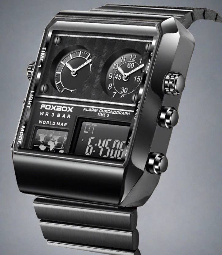 WoodWristCo – wholesale Wrist watch – Men's – Men Casual Sports Chronograph Alarm Quartz Wrist Watch1