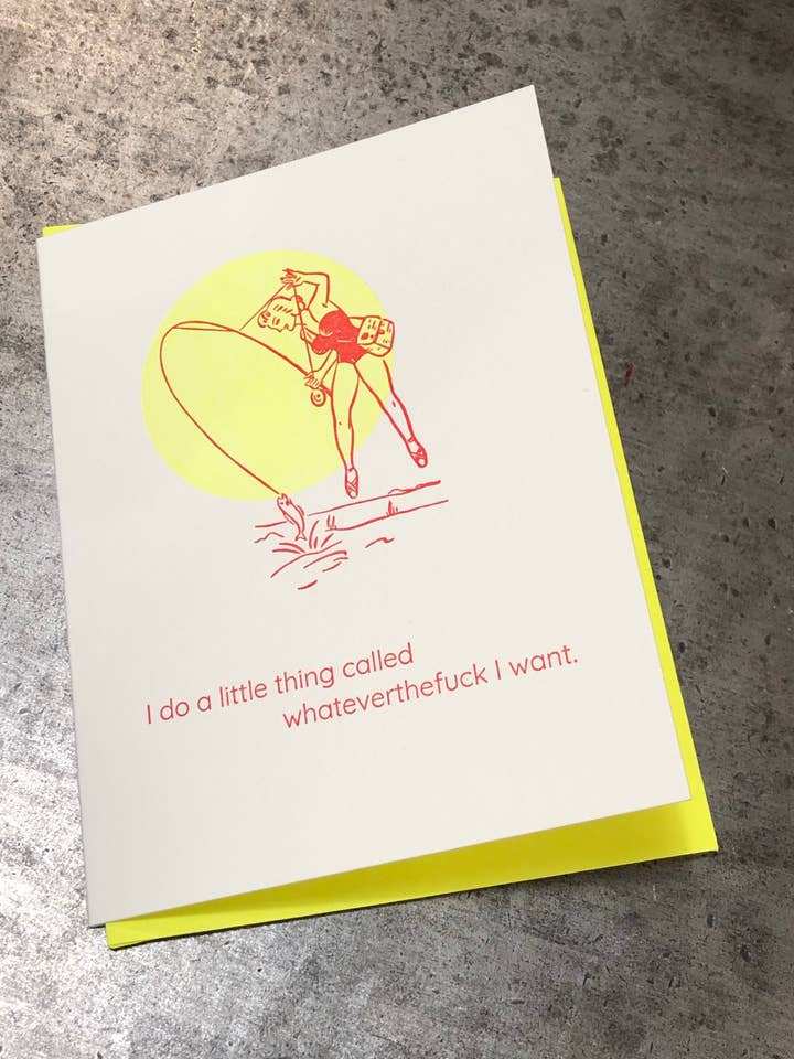 Peu importe ce bordel pour la vente par Warrior Printress Letterpress and Design