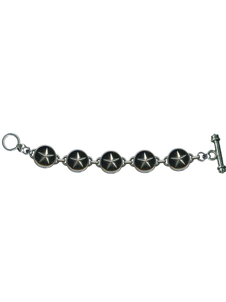 Pulsera con diseño de estrella negra para venta al por mayor de Classic Hardware