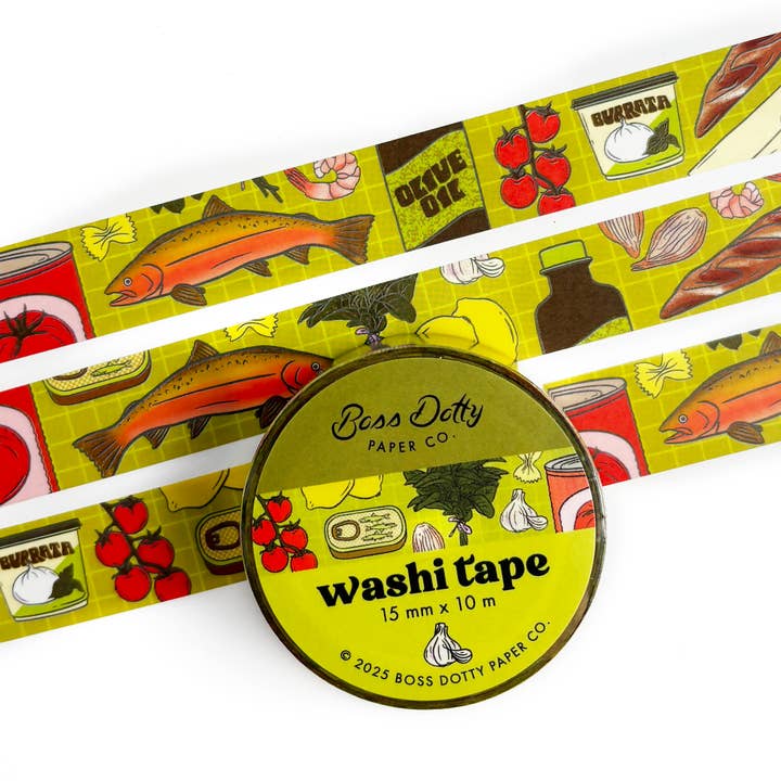 Fita Washi de Comida de Jantar de Domingo por atacado de Boss Dotty Paper Co.