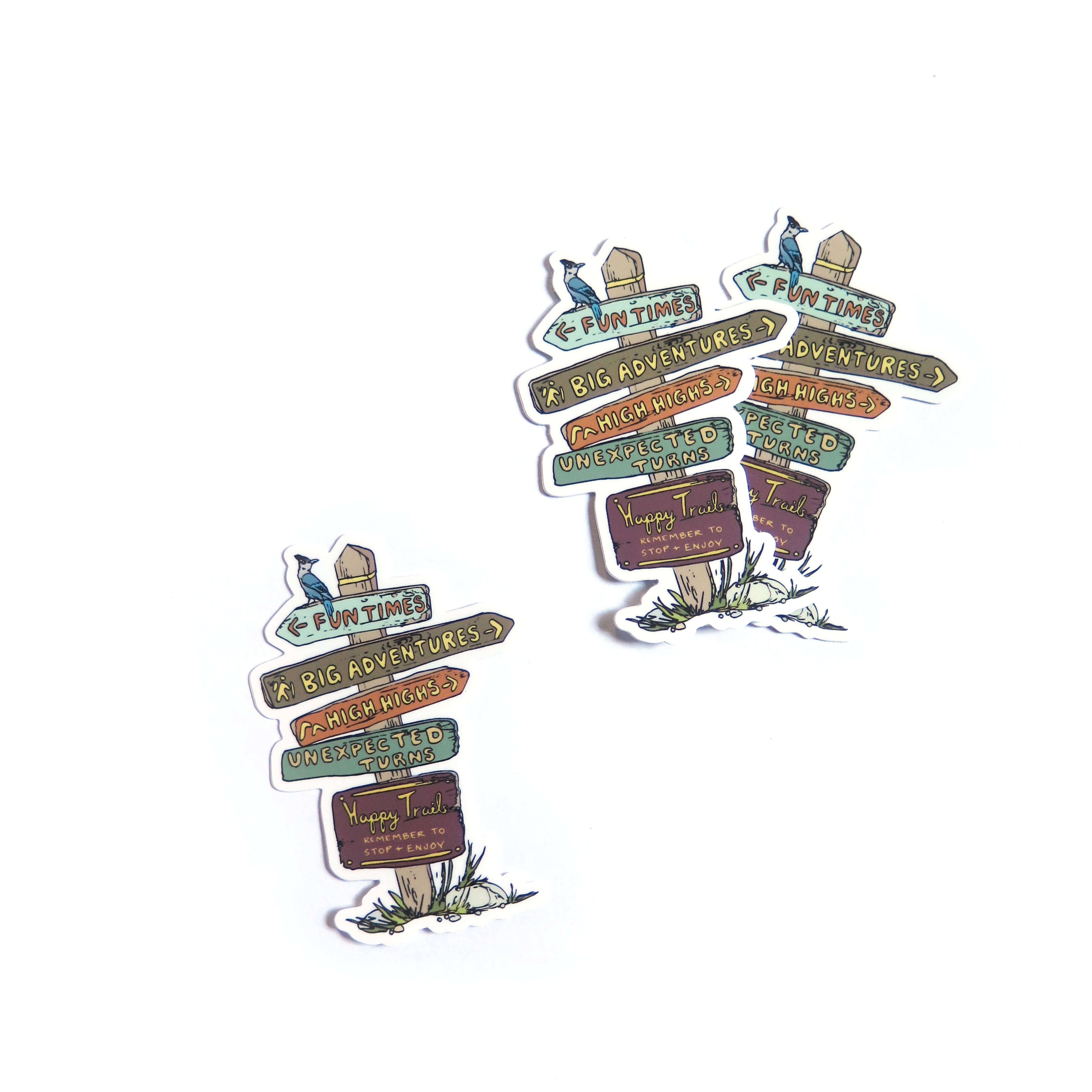 Wild Life Illustration Co. - Wholesale Sticker - Happy Trails Sticker1