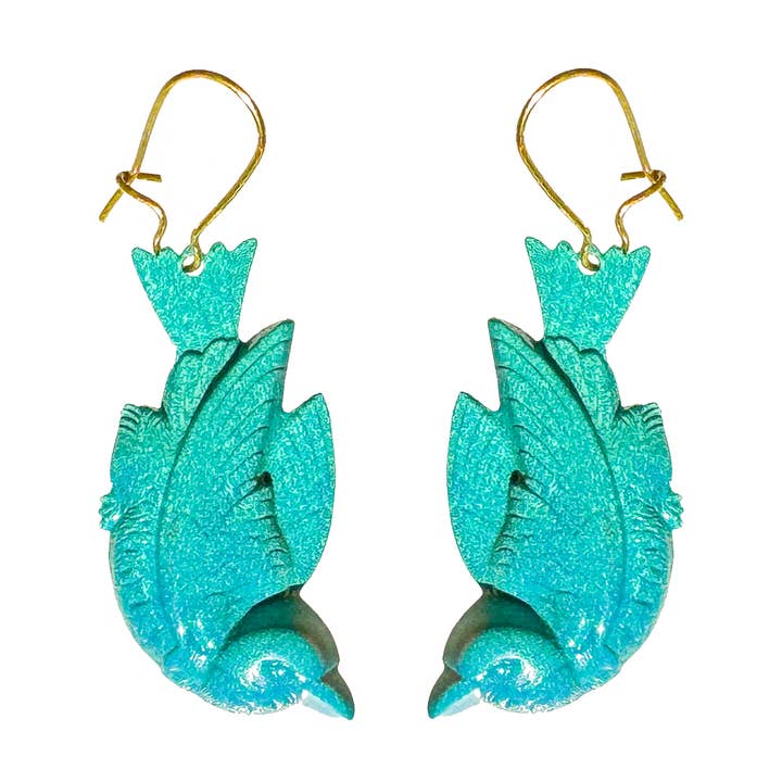 Myntfärgad fågelörhänge för wholesale av We Dream in Colour