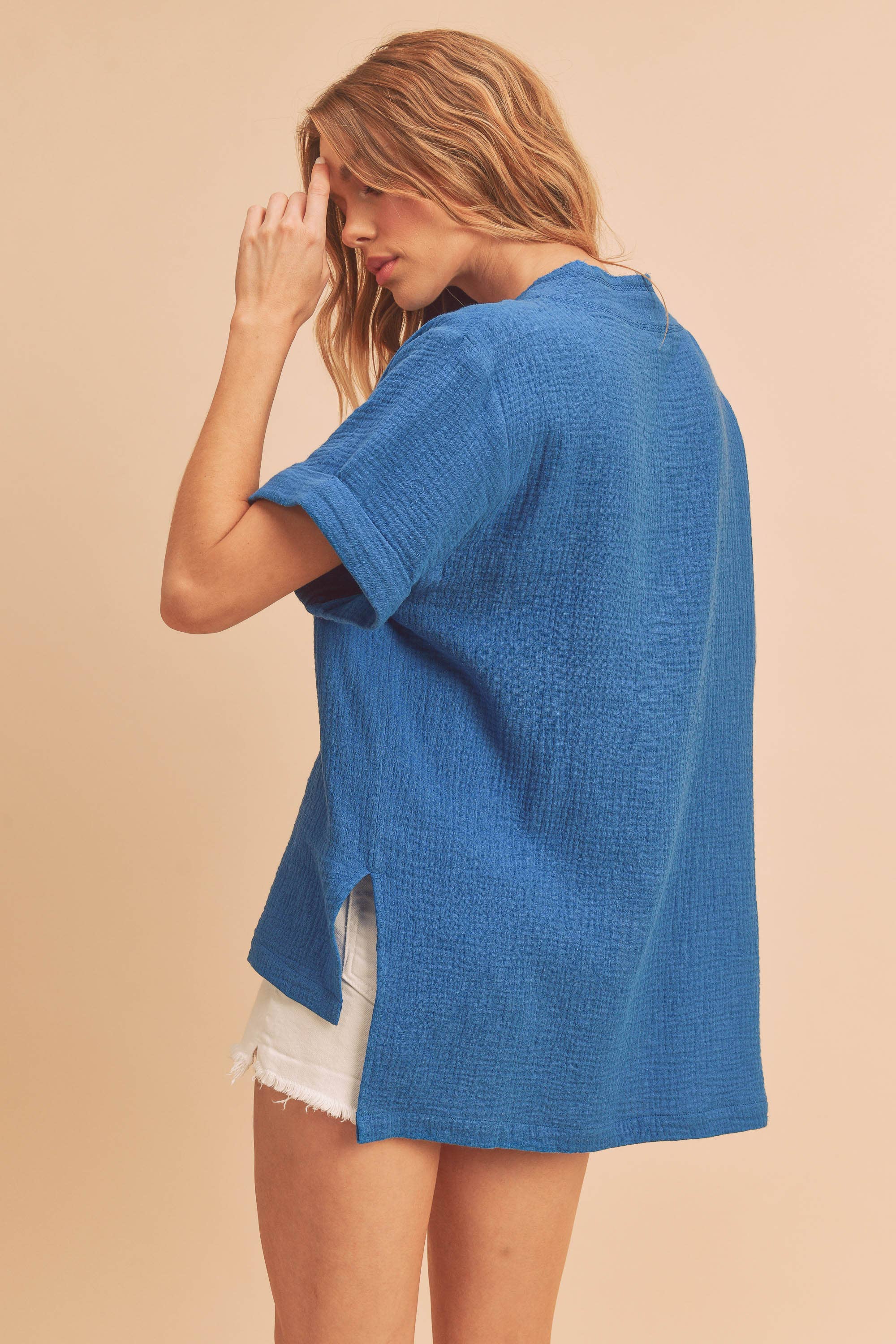 AEMI + CO - Wholesale Blouse - Women's - 8167BK Trudie Top11