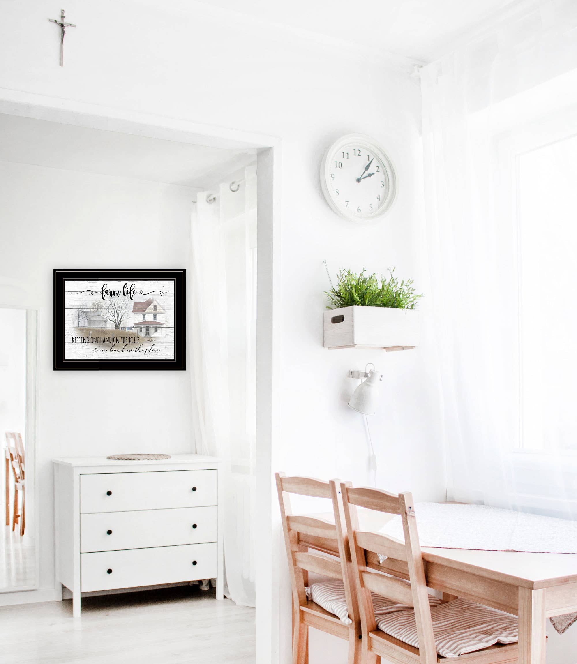 Trendy Decor 4U - Wholesale Art Print - "Farm Life" by Billy Jacobs Framed Print, Black Frame1