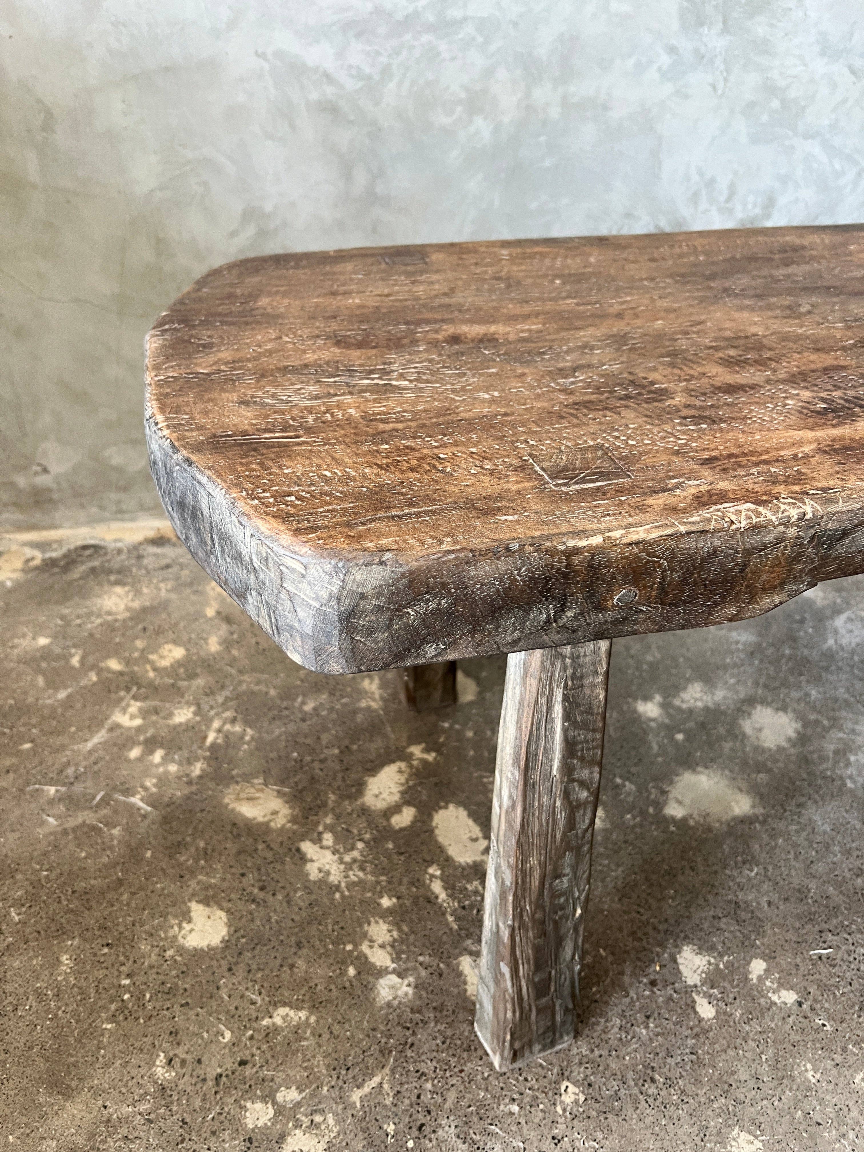 Office Objets - Wholesale Coffee Table - Large round coffee table in antique Asian teak L:2m W:50 H:5011