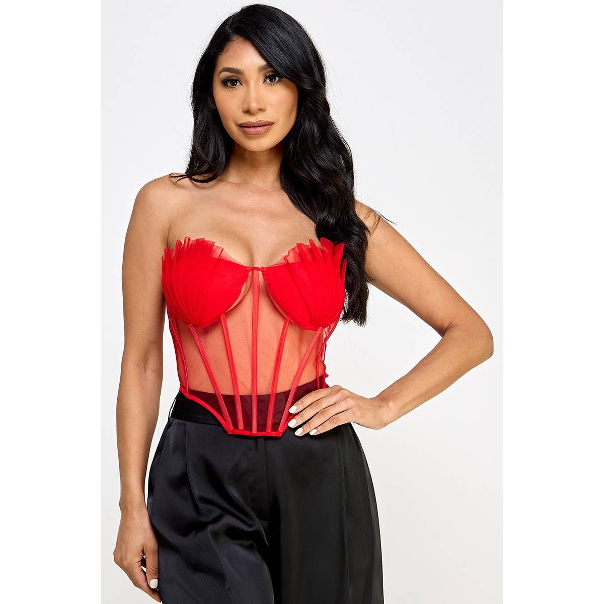 Black Pearl Clothing – wholesale Blouse – Women’s – OCEAN GODDESS BUSTIER TOP3
