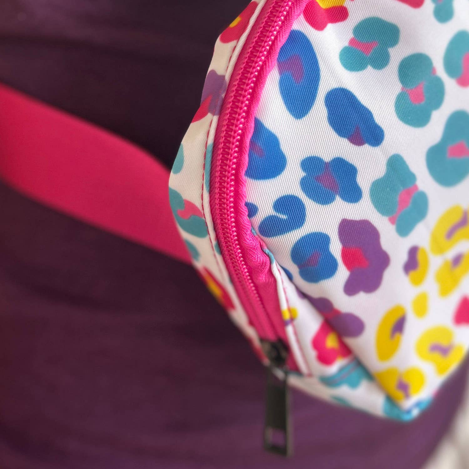 The Spotted Zebras - Wholesale Belt Bag - Women's - Crossbody Belt Bag Fanny Pack - Rainbow Leopard1