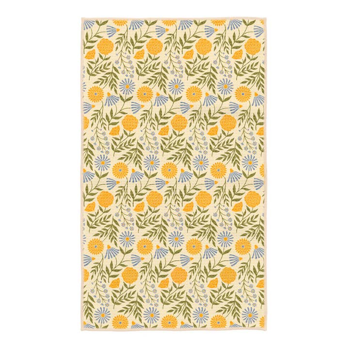 Kitchen & Tea Towel | Wavy Flowers for wholesale by Trek Light
