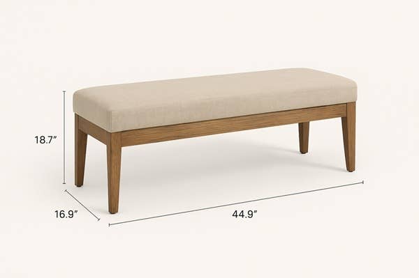 ExpoBazaar - Wholesale Bench - Upholstered Wooden Bench with Wooden Slider | Premium Bench5