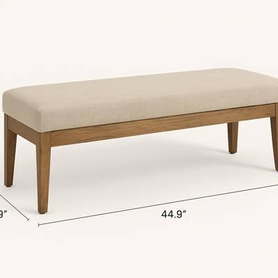 ExpoBazaar - Wholesale Bench - Upholstered Wooden Bench with Wooden Slider | Premium Bench5