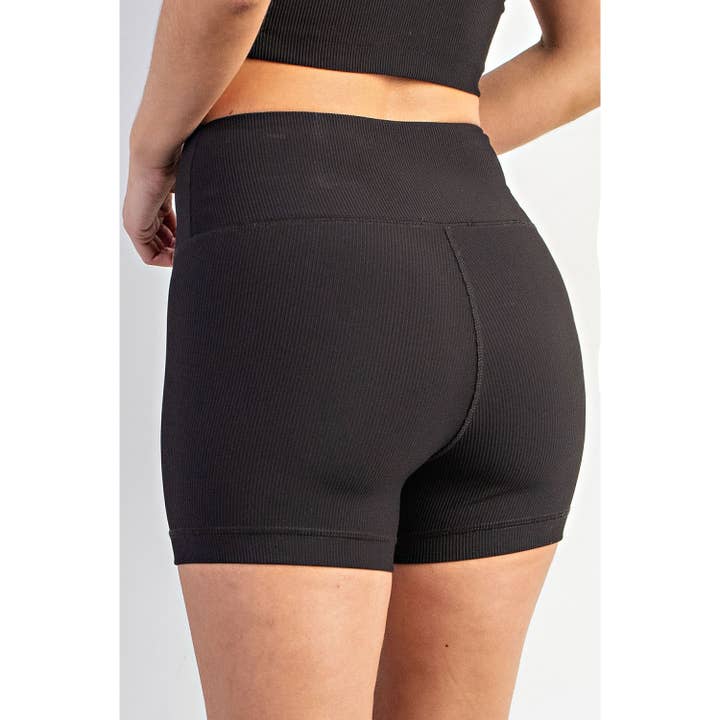 Rae Mode - Wholesale Athletic Shorts - Women's - NYLON RIB BIKER PANT WITH SIDE POCKETS34