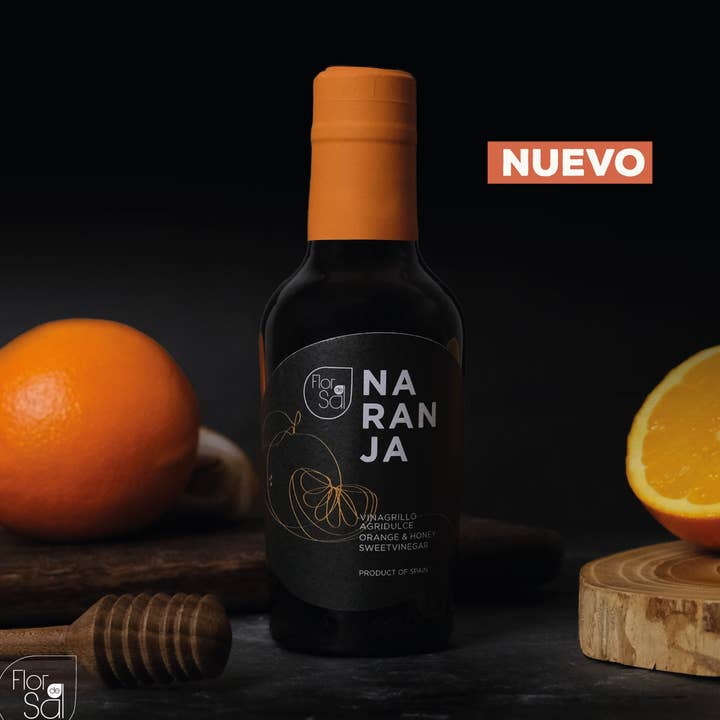 Honey and candied orange vinaigrette for wholesale by Flor de sal