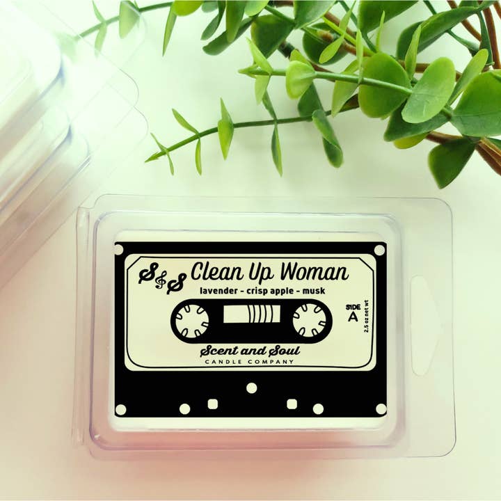 Clean Up Woman Wax Melt for wholesale by Scent and Soul Candles