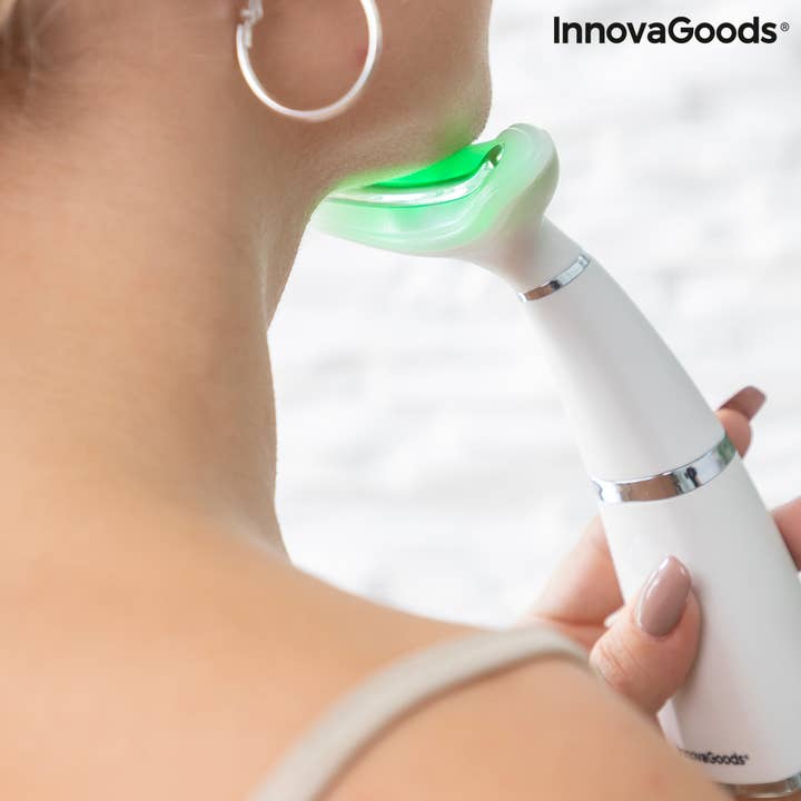 InnovaGoods - Wholesale Electronic Skincare Device - Double Chin Reducer with Phototherapy, Thermotherapy and Vibration