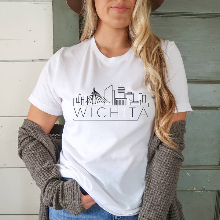 Wichita Skyline Tee for wholesale by Quotable Life