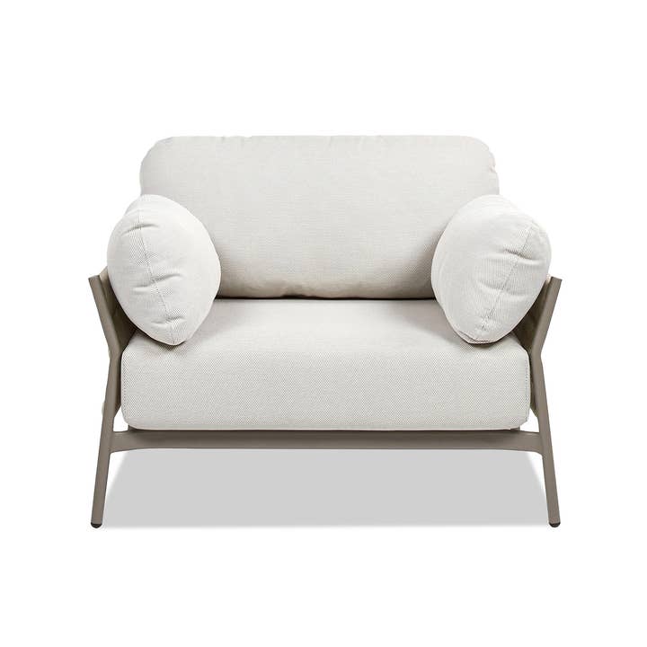 Jennifer Taylor Home - Wholesale Outdoor Chair - Jasper 39.5" Upholstered Patio Deep Seating Armchair
