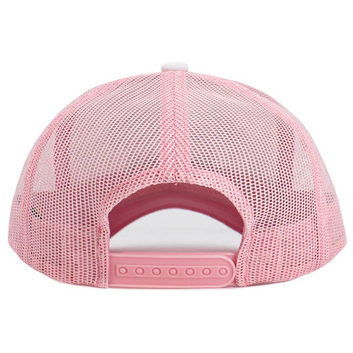 Sensibling Corp. - Wholesale Trucker Hat - Women's - BEACH BUM Message Embroidered Mesh Back Trucker Hat