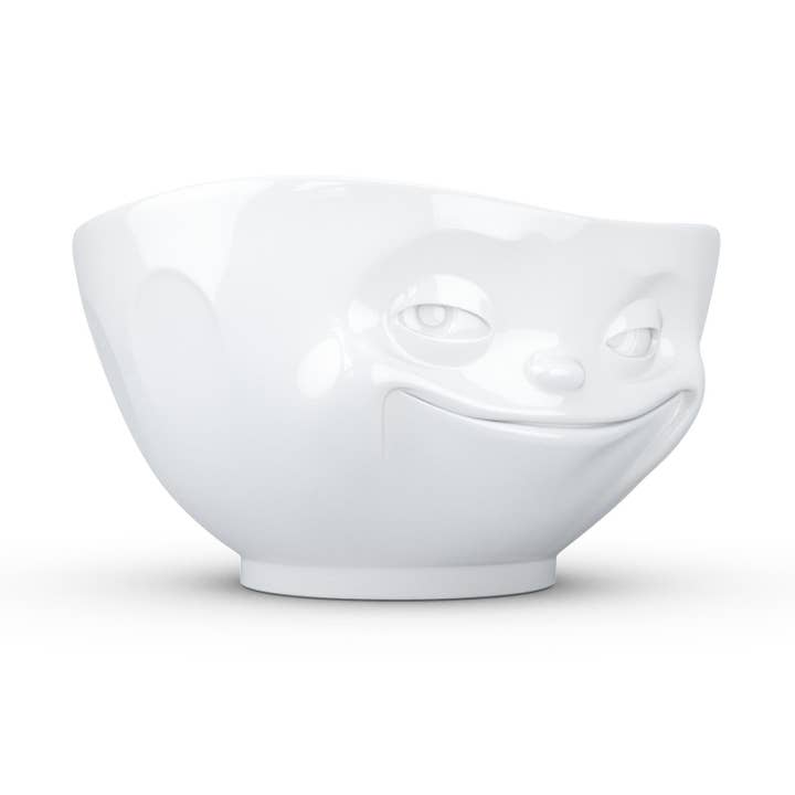 Fiftyeight Products - Wholesale Bowl - 16 Oz. Bowl, Grinning Face, White