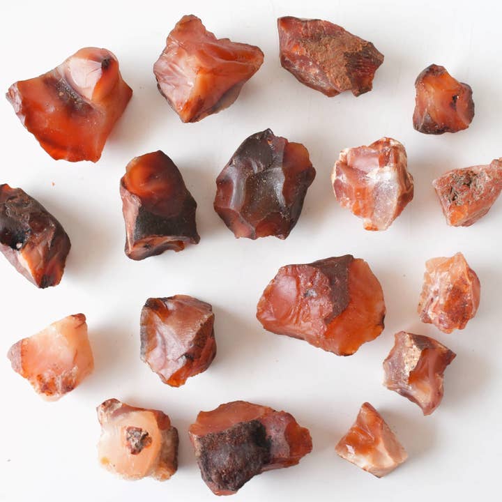 Soothing Crystals - Wholesale Spiritual Stone/Crystal - 100g Rough Gemstone | Carnelian | Healing Raw Crystals1