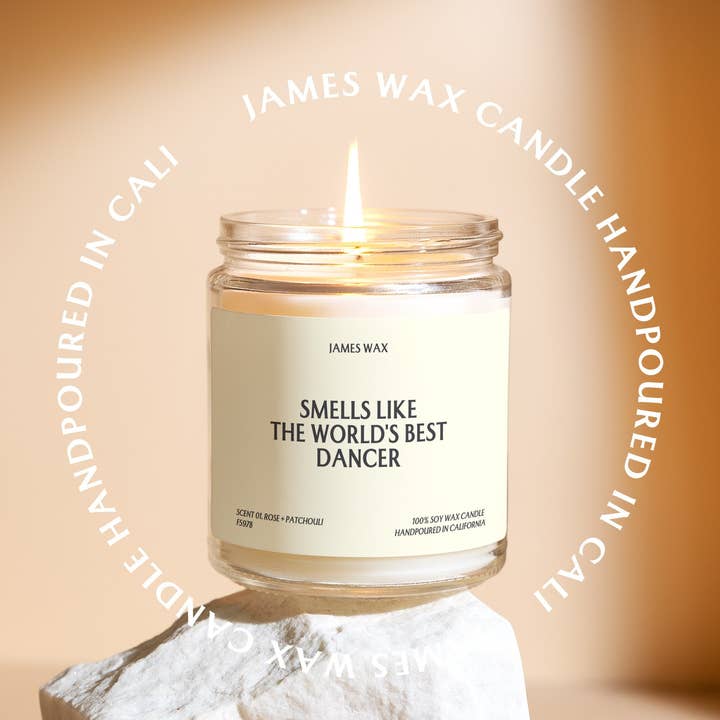 James Wax - Wholesale Jar/Filled Candle - Dancer Gift Smells Like World's Best Dancer Candle Best Dancer Gifts Performance Arts Gift For Dancers F597B