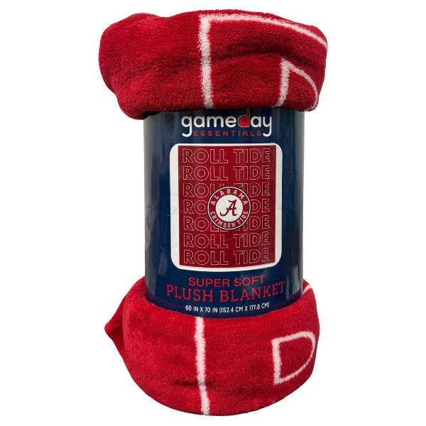 University Of Alabama Blankets - 60"x70" Super Plush Raschel for wholesale by St. Louis Wholesale LLC