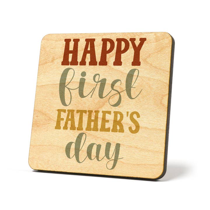 American Brand Studio - Wholesale Coasters - Happy first father's day Graphic Coasters1