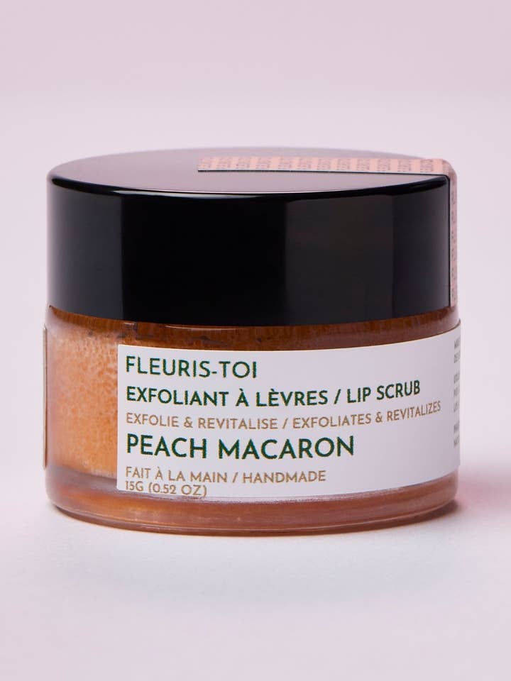 Peach Macaron Lip Scrub for wholesale by FLEURIS-TOI