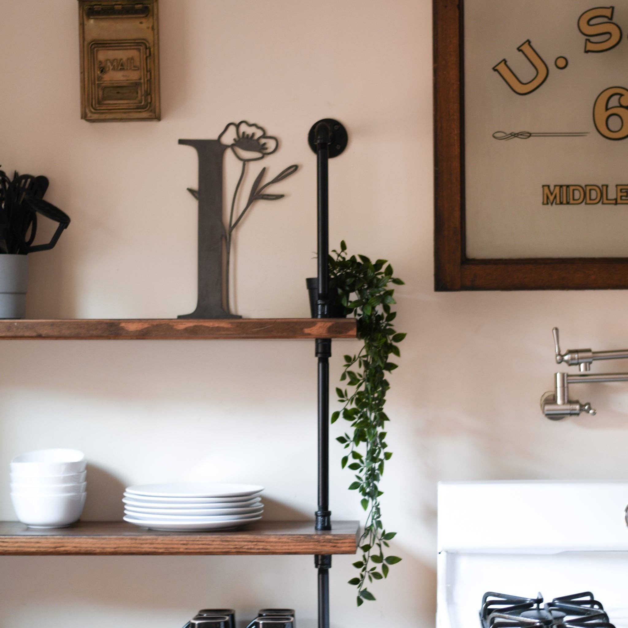 Keystone Steel Co. - Wholesale Wall Accent - Botanical Letter Wall Decor6