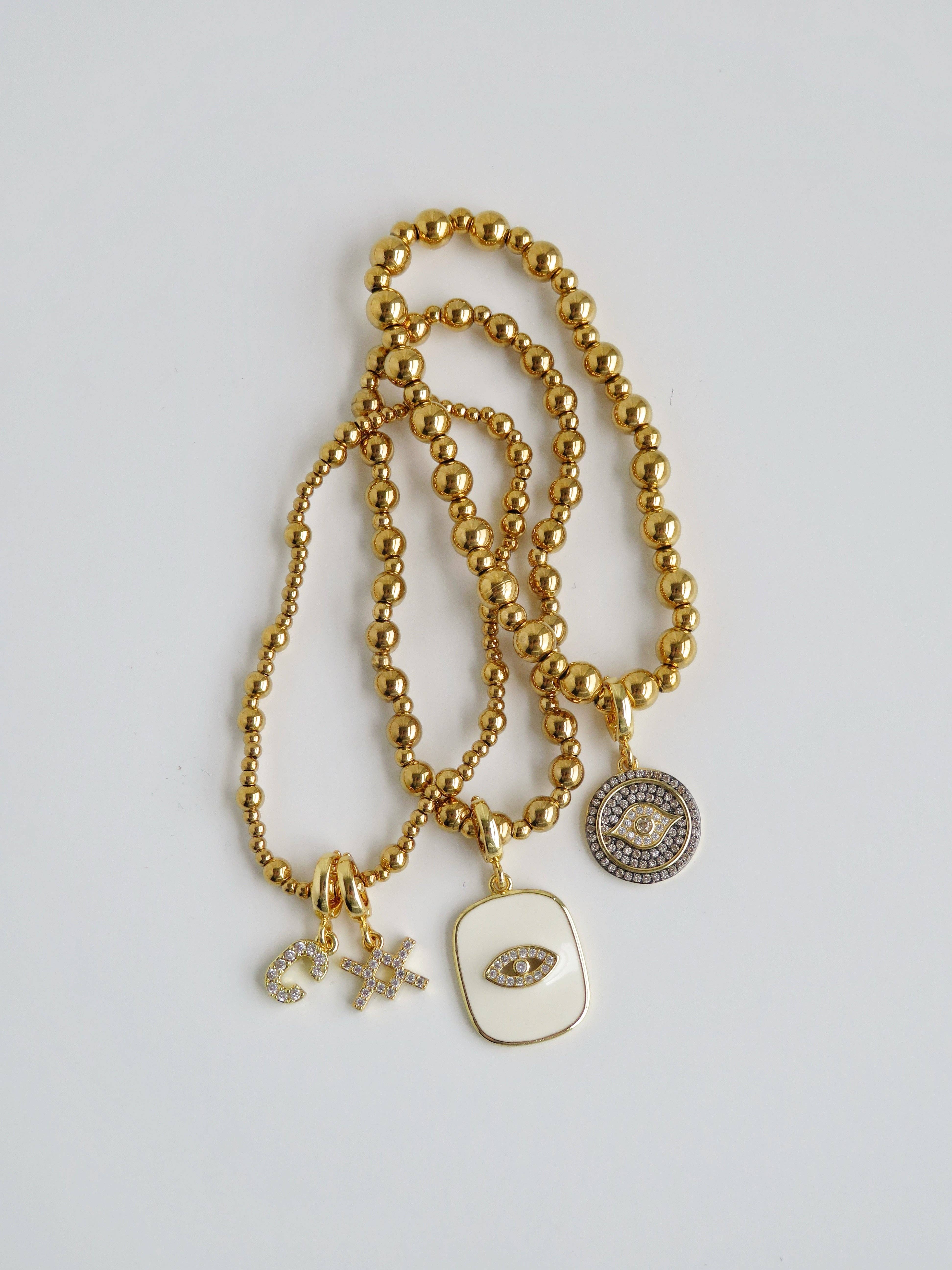 Curated By Suarez - Wholesale Beaded Bracelet - Classic Multi Mixed Beaded Waterproof Non-Tarnish Bracelets13