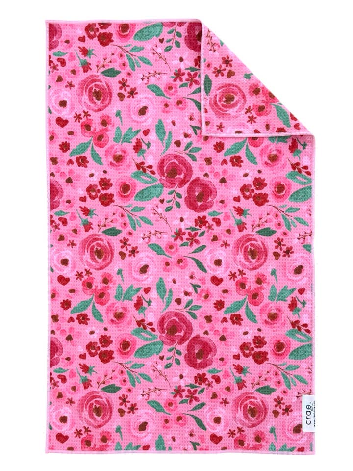 Lush Blooms: Double-Sided Hand Towel for wholesale by Crae.Home