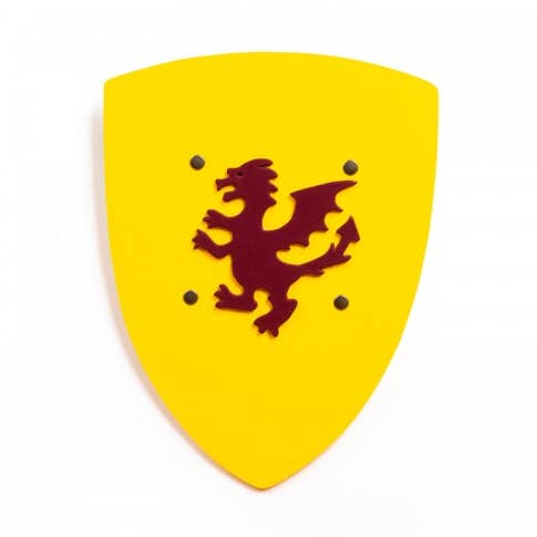 SCHILD KAMELOT GELB MIT DRACHE L - ST581 für den Großhandel von KALID MEDIEVAL