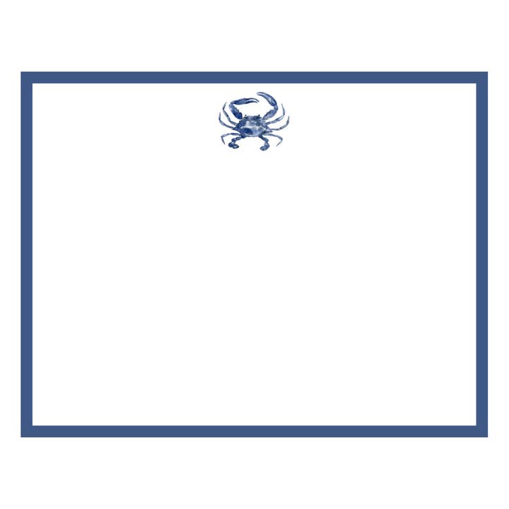 Conjunto de Cartões de Nota - Caranguejo Azul por atacado de Mimi Paper LLC