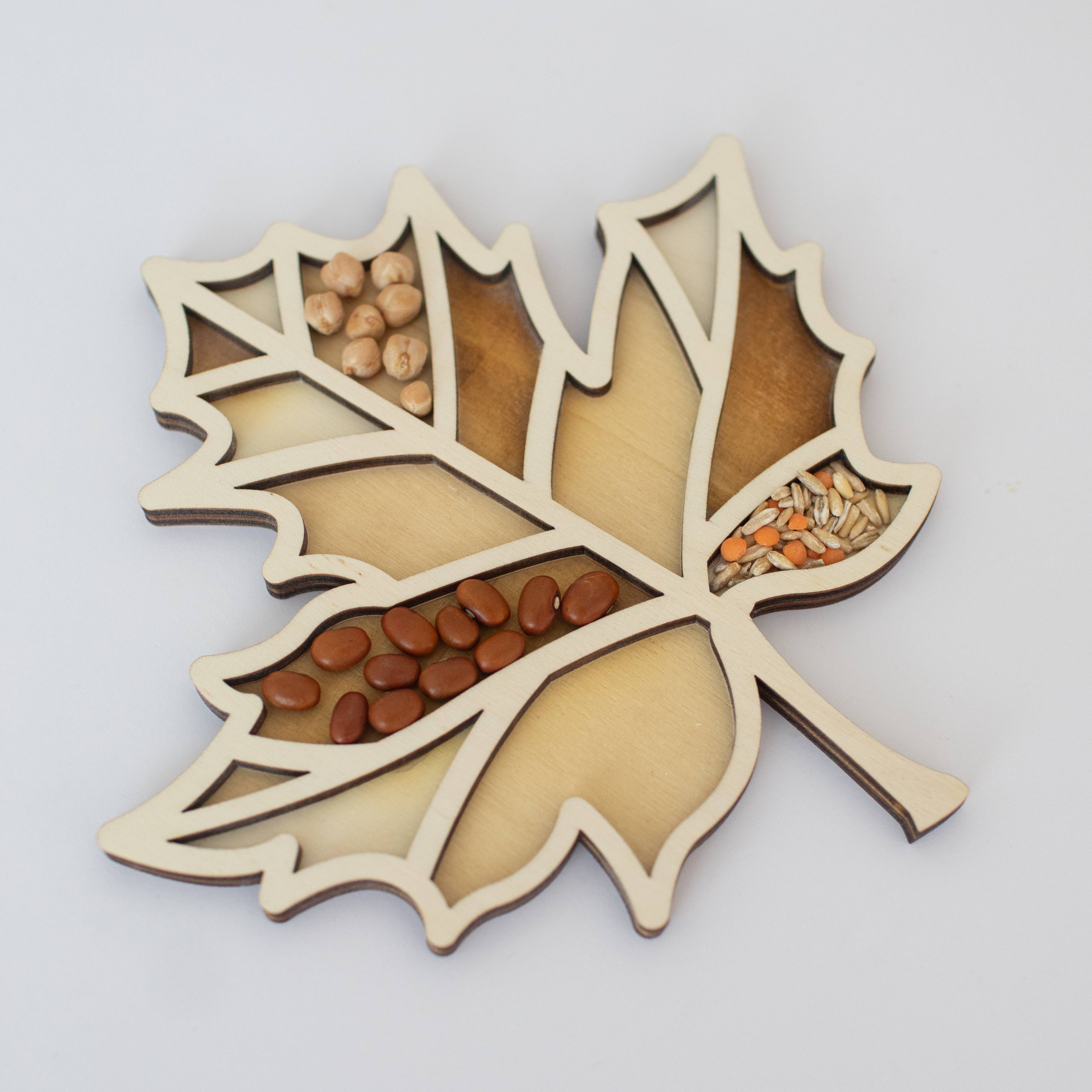 Studio de Rijk - Wholesale Wood Toy - Kids - Play tray - Autumn leaf3