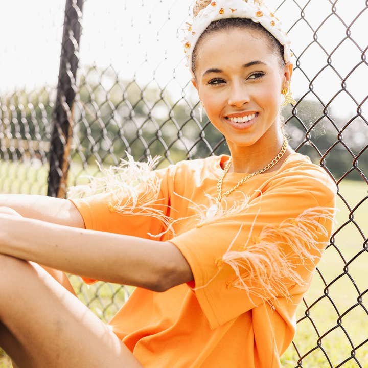 Brianna Cannon - Wholesale Fashion Headband - Women's - Texas White Logo Headband4