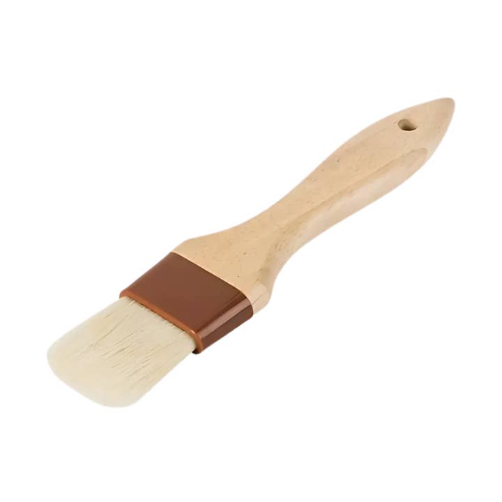 Pastry Brush, Flat, Wood handle, Plastic Ferrules for wholesale by EcoQuality