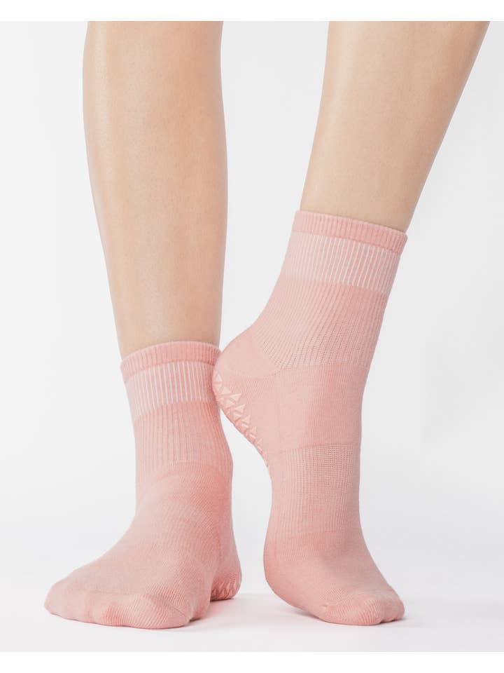 Pointe Studio - Wholesale Socks - Women's - Women's Union Ankle Grip Sock– No Slip Cotton Blend for Pilates & Barre2