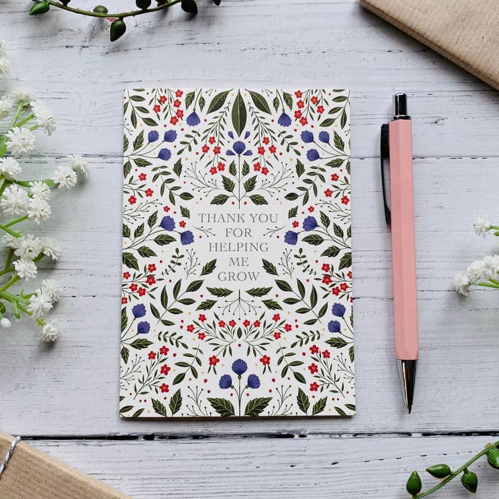 By Becky Amelia - Wholesale Thank You Card - Thank You For Helping Me Grow Greeting Card4