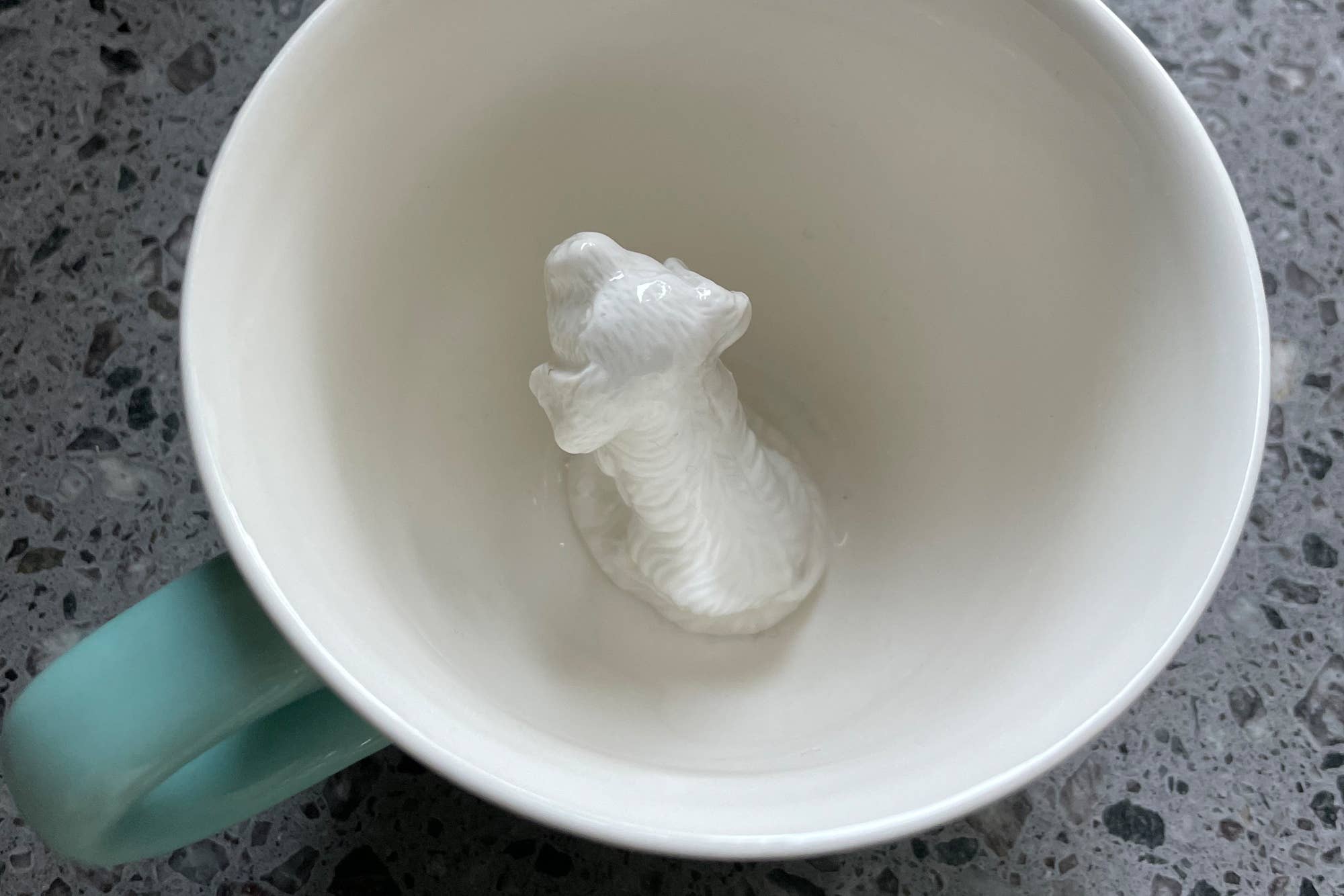 Verde Aqua Cão | Caneca de Surpresa em Cerâmica (325 ml Verde Água) para venda a revendedores na Faire6