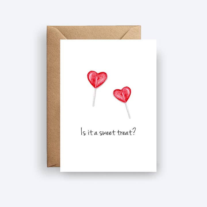 È un dolce regalo? Mini biglietto di auguri per la vendita all'ingrosso da parte di Inkwell & Poppy